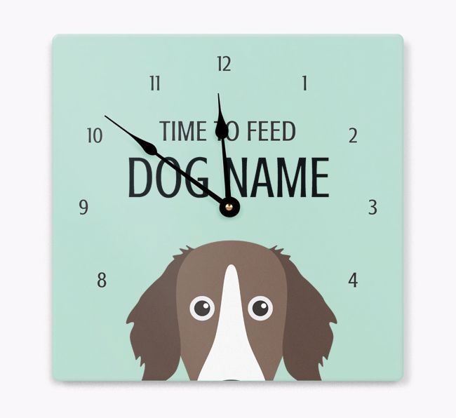 Time To Feed: Personalized {breedFullName} Wall Clock